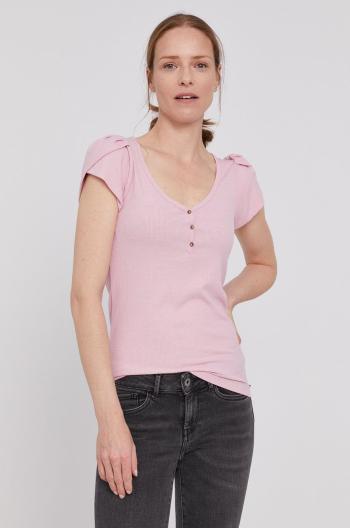 Tričko Pepe Jeans Doris dámské, růžová barva