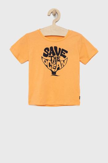 Dětské tričko Tom Tailor oranžová barva, s potiskem