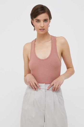 Top Calvin Klein dámský, oranžová barva, K20K205546