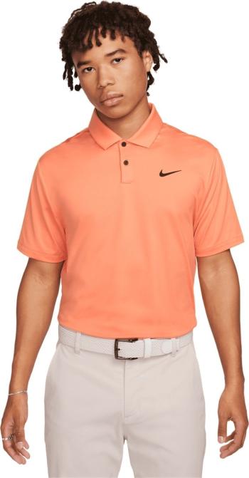 Nike Dri-Fit Tour Solid Mens Orange Trance/Black S Polo košile