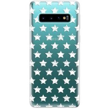 iSaprio Stars Pattern - white pro Samsung Galaxy S10 (stapatw-TPU-gS10)