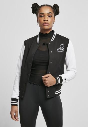 Ladies Starter Sweat College Jacket black/white - S