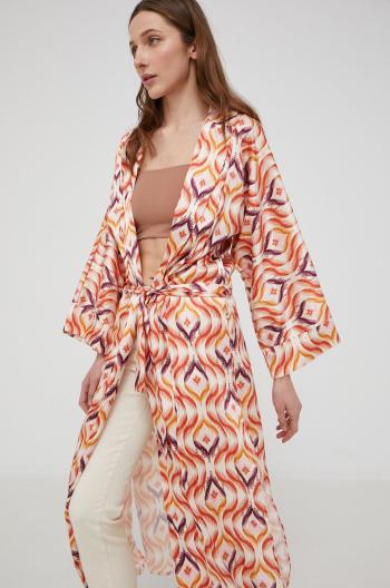 Kimono Answear Lab oranžová barva, oversize