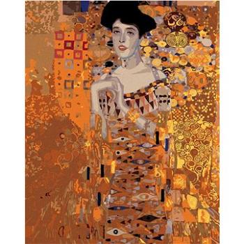 Diamondi - Diamantové malování - ZLATÁ ADELE (G. KLIMT), 40x50 cm, Vypnuté plátno na rám (605385B)