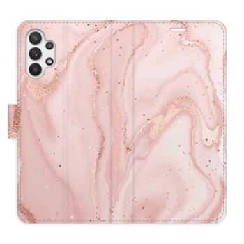 Flipové pouzdro iSaprio - RoseGold Marble - Samsung Galaxy A32 5G