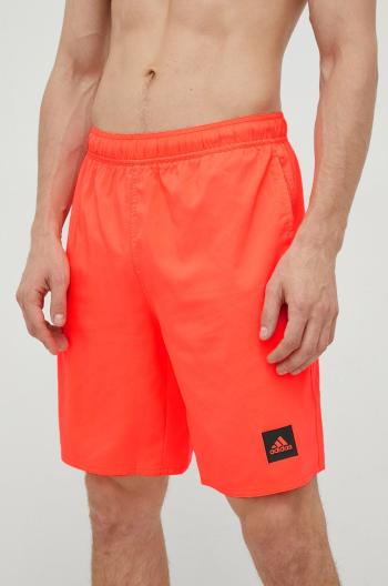 Plavkové šortky adidas Performance Solid oranžová barva