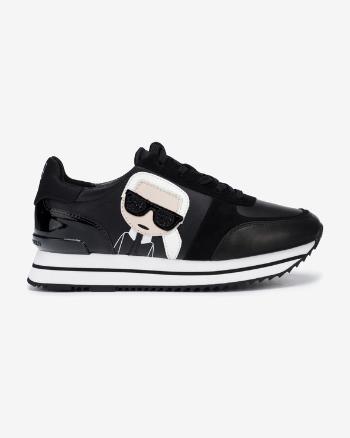 Karl Lagerfeld Velocita II Karl Iconic Meteor Tenisky Černá