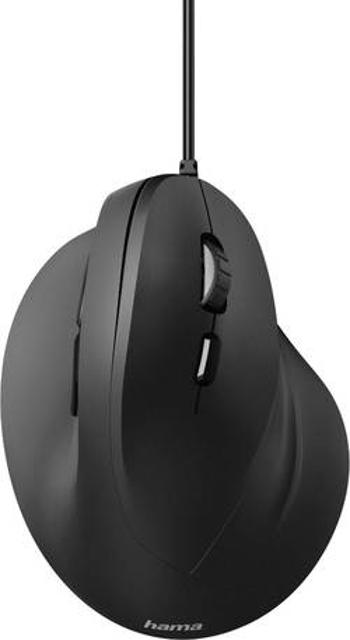 Optická ergonomická myš Hama EMC-500 182698, ergonomická, černá