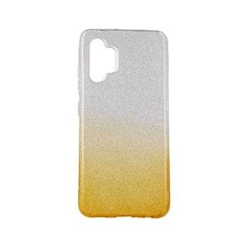 TopQ Samsung A32 glitter stříbrno-oranžový 59586 (Sun-59586)