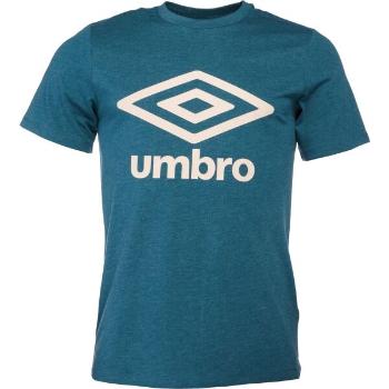 Umbro LARGE COTTON LOGO TEE Pánské triko, tmavě zelená, velikost