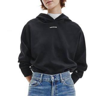 Calvin Klein Calvin Klein Jeans dámská černá mikina MICRO BRANDING HOODIE