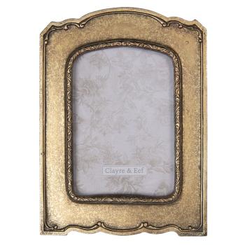 Zlatý rámeček na fotografie s patinou Claudette - 15*2*21 cm / 10*15 cm 2F0671