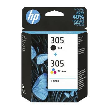 HP 6ZD17AE - originální cartridge HP 305, černá + barevná, 2x2ml