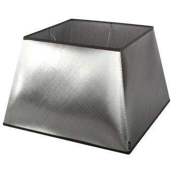 Stříbrno-černé stínidlo Azzuro square - 40*40*26,5cm/ E27 8500416217150 LS15015