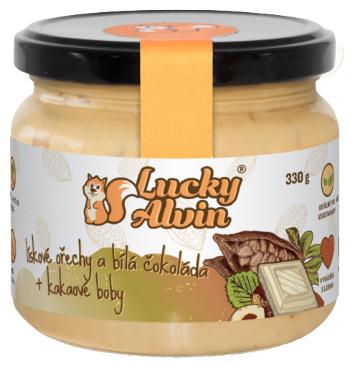 Lucky Alvin Lískooříškové máslo s bílou čokoládou a kakaovými boby 330 g