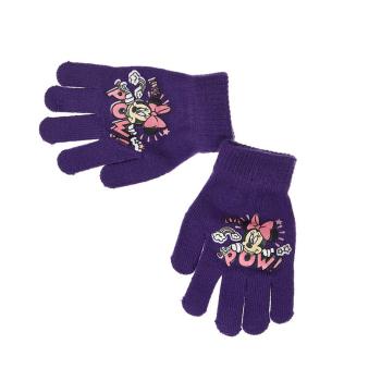 Dívčí rukavice DISNEY MINNIE POW! tmavě fialové Velikost: UNI