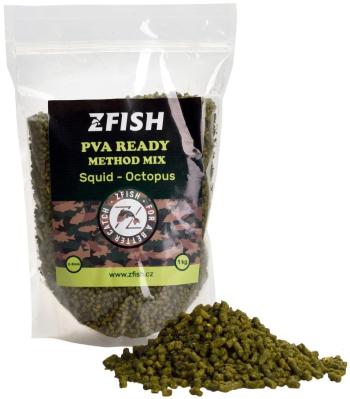 Zfish mikropeletky pva ready method feeder mix 2-3 mm 1 kg - squid octopus