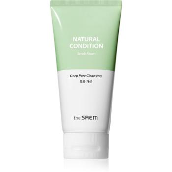 The Saem Natural Condition Scrub Foam exfoliační čisticí pěna s peelingovým efektem 150 ml