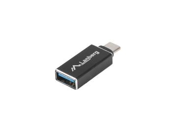 LANBERG USB-C(M) 3.1 na USB-A(F) adaptér černý OTG