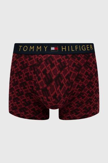 Boxerky Tommy Hilfiger pánské, vínová barva