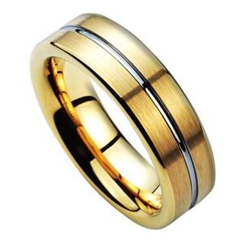 NUBIS® NWF1053 Pánský snubní prsten zlacený - velikost 65 - NWF1053-65