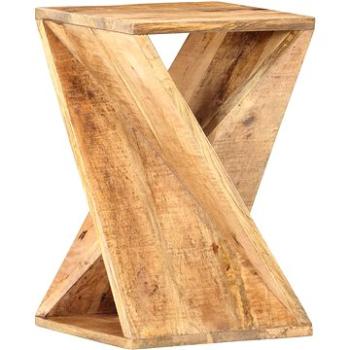 Odkládací stolek 35x35x55 cm masivní mangovníkové dřevo (286183)