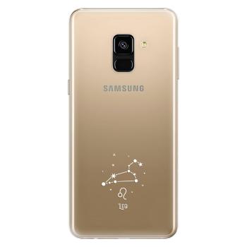 Odolné silikonové pouzdro iSaprio - čiré - Lev - Samsung Galaxy A8 2018