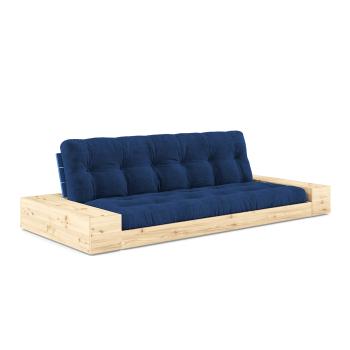 Trojmístná rozkládací pohovka Base s bočními moduly – Royal Blue / Cobalt Blue Lacquered