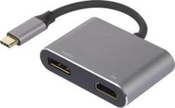 USB / DisplayPort / HDMI adaptér Renkforce RF-3388350, černá