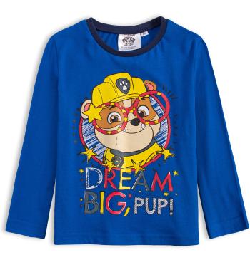 Chlapecké tričko PAW PATROL RUBBLE BIG modré Velikost: 98