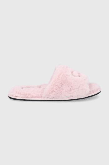 Pantofle Calvin Klein růžová barva