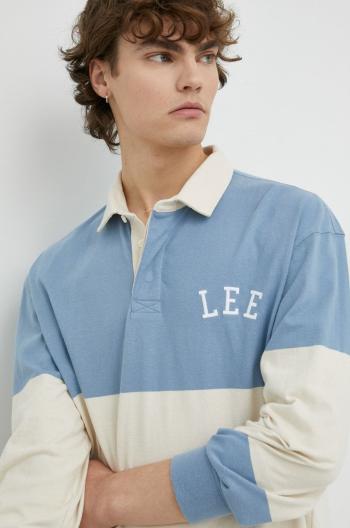 Bavlněné tričko s dlouhým rukávem Lee