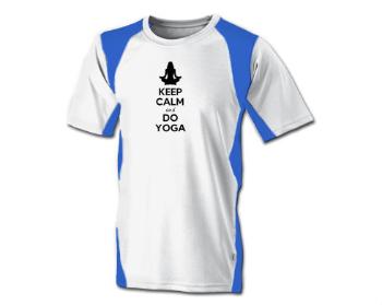 Funkční tričko pánské Keep calm and do yoga
