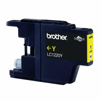BROTHER LC-1220 - originální cartridge, žlutá, 300 stran