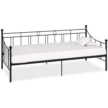 Rám denní postele černý kov 90x200 cm (284669)