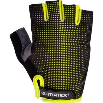 Klimatex RIELI Pánské cyklistické rukavice, žlutá, velikost XL