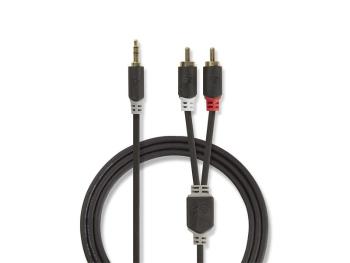 Kabel Jack 3,5mm stereo/2x Cinch 1m NEDIS CABW22200AT10