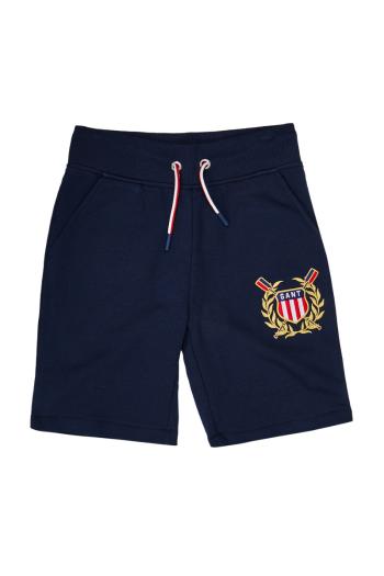 TEPLÁKOVÉ ŠORTKY GANT D1. GANT ROWING SHIELD SHORTS modrá 158/164