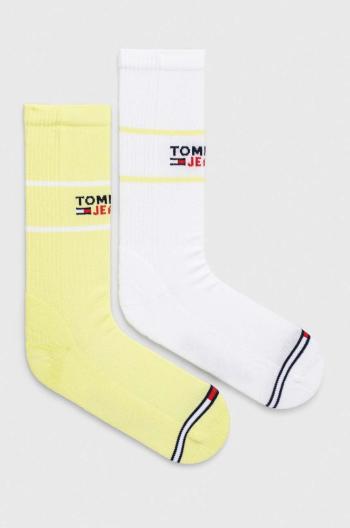 Ponožky Tommy Jeans 2-pack béžová barva