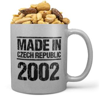 Hrnek Made In (rok: 2002, Náplň hrníčku: Směs slaných oříšků)