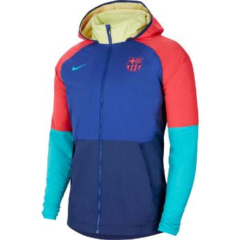 Nike FC BARCELONA HOODIE M Pánská fotbalová bunda, modrá, velikost L