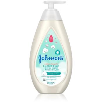 Johnson's® Cottontouch bublinková koupel a mycí gel 2 v 1 pro děti 500 ml