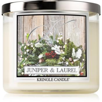 Kringle Candle Juniper & Laurel vonná svíčka 411 g