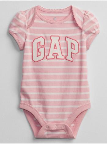 Růžové holčičí baby body GAP Logo v-g elv bs