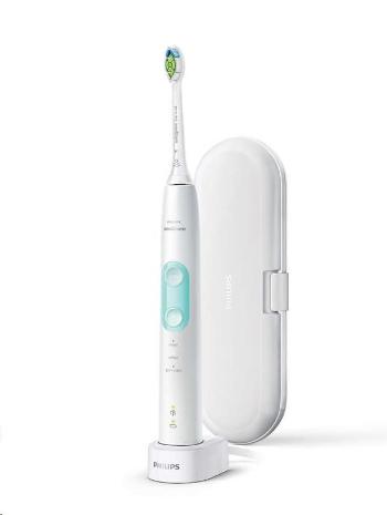 Philips HX6857/28 Sonicare ProtectiveClean 5100, zubní kartáček, 62000 kmitů/min, 3 režimy, časovač, pouzdro, bílá