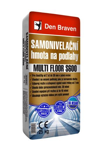 Den Braven Samonivelační stěrková hmota na podlahy MULTI FLOOR S600 - 25 kg Šedá