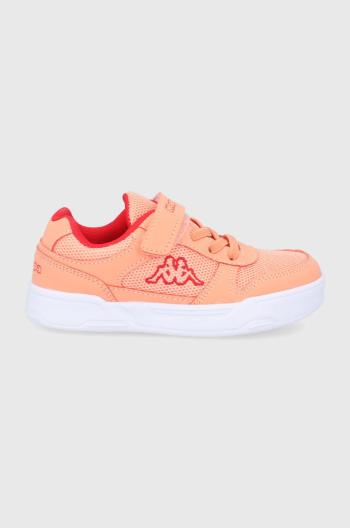 Dětské boty Kappa oranžová barva