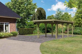 Dřevěný přístřešek / carport CLASSIC 2A Lanitplast