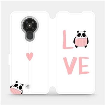 Flipové pouzdro na mobil Nokia 5.3 - MH09S Panda LOVE (5903516260294)