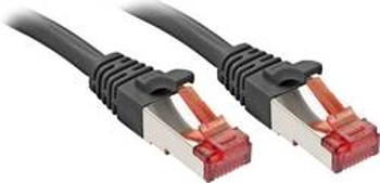 Síťový kabel RJ45 LINDY 47783, CAT 6, S/FTP, 10.00 m, černá